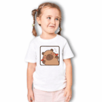 Playera de niña con diseño de capibara