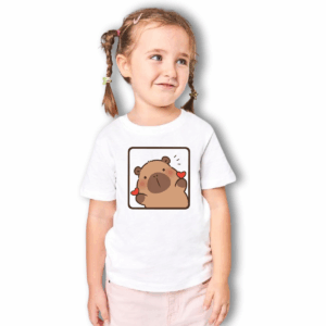 Playera de niña con diseño de capibara Playera de niña con diseño de capibara